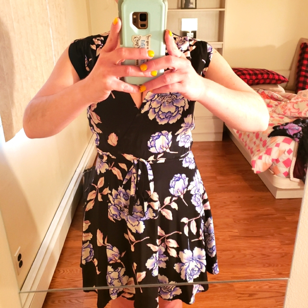 Yumi Kim floral, wrap dress